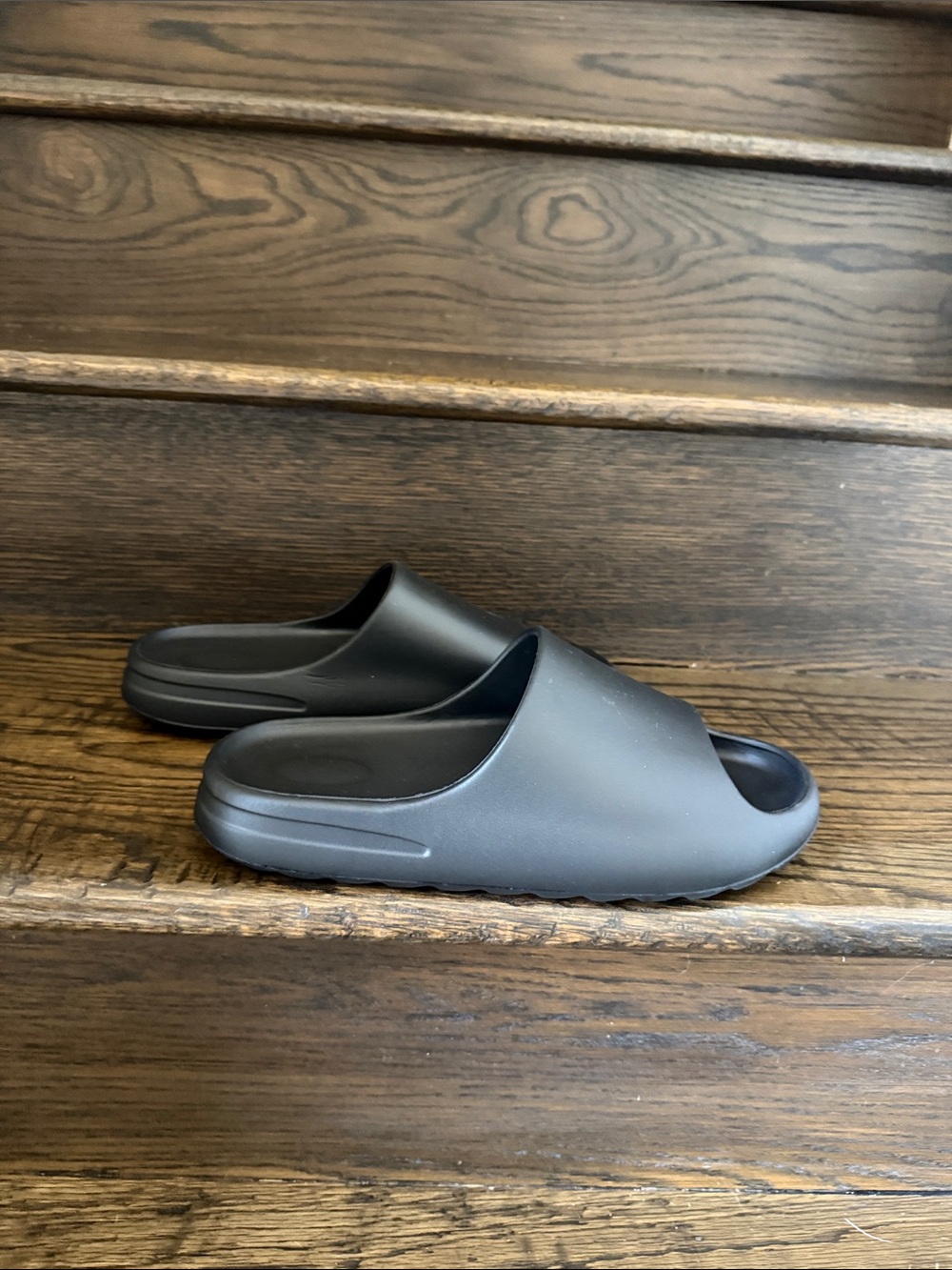 Men's Black Slide Sandals - Minimal Comfort
